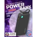 Power Bank внешний аккумулятор повербанк USAMS 10000 мАч 20W с кабелем