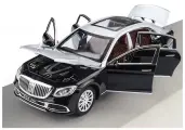 Mercedes Maybach S-class Мерседес Майбах (1:24) 21 см металл инерция открываются двери, капот и багажник, свет и звук
