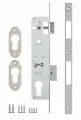 Корпус Kale kilit (Кале килит) узкопрофильного замка с защёлкой 153/P (25 mm) w/b (хром)