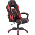 Игровое компьютерное кресло A4Tech Bloody GC-250 на колесиках искусст.кожа/ткань, чёрный/красный