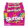Skittles 2в1 драже в разноцветной сахарной глазури, 38 г, 12 уп.