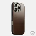 Кожаный чехол Nomad Modern Leather Case Horween для iPhone 16 Pro коричневый (Rustic Brown)