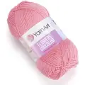 Пряжа YarnArt Flowers Unicolor нежно-розовый (735), 55%хлопок/45%акрил, 200м, 50г, 5шт