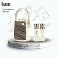 Беспроводная портативная колонка Divoom SongBird-HQ White, с 2 микрофонами 50 Вт Bluetooth 3 динамика Водостойкий корпус USB Type-C Слот Micro SD Караоке-центр