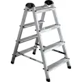 Стремянка Perilla алюминевая двухсторонняя 4-х ступенчатая (111404)