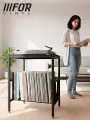 Тумба для винилового проигрывателя и виниловых пластинок FORVINYL. Стойка для HiFi аппаратуры в стиле лофт