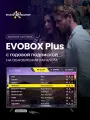 Караоке-система для дома EVOBOX Plus Black с годовой подпиской на обновление каталога с микрофонами SE 201D в EvoCase.