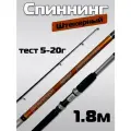 Спиннинг Prion, штекерный, 1,8 м, для щуки, карбон, с кольцами