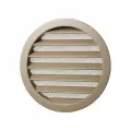 Решетка вентиляционная круглая D160 мм RAL1019 серо-бежевый матовый