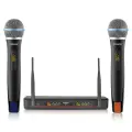 Беспроводной динамический ручной микрофон UHF 2*100 каналов с регулируемой частотой беспроводной передатчик FB-U38