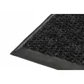 Ковер грязезащитный ворсовый, Райс, 120x80 см ковровое покрытие промышленное с резиновым кантом, черный