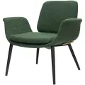 Лаунж-кресло Bergenson Bjorn Hilde, букле, тёмно-зелёное
