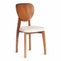 Стул для кухни TetChair DIAMANTE мягкое сидение, 1 шт, коричневый/кремовый