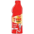 Средство для прочистки канализационных труб 1 л, TIRET (Тирет) Turbo, гель, 8147377 2 шт