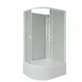 Душевая кабина Niagara Promo 90x70 R P90/70/40R/MT/BK без гидромассажа белый Китай