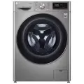 Стиральная машина LG F2V5HS5S, загрузка 7 кг, дозагрузка белья, инверторный двигатель, серебристая/черная