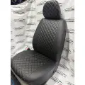 Комплект чехлов Лайт для Hyundai Solaris I Sd / KIA Rio III Sd (40/60) с 10-17г. Экокожа, ромб черный, белая строчка