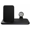 Беспроводное зарядное устройство Zens 4 in 1 Stand+Watch Wireless Charger Aluminium черное