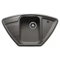 Врезная кухонная мойка Granicom G-008, грей