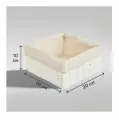 Корзина для хранения 20x10x20 см бумага цвет белый