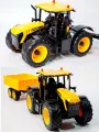 Радиоуправляемый трактор фермерский Double Eagle JCB с прицепом 2.4G масштаб 1:16 - E360-003