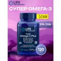 Life Extension Омега-3, рыбий жир, Super Omega-3 PLUS EPA/DHA 120 капсул