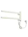 Электрический полотенцесушитель кухонный «Игла» (белый, настенный, кнопка) размер 180х400
