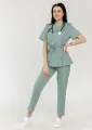 Медицинский костюм женский Элана цвет зеленый воск, размер 56/58