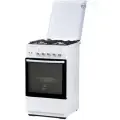 Газовая плита Flama FG 24227 W 50 см, 50 л, 4 конфорки, белый