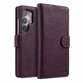 Кожаный чехол книжка Melkco Wallet Book Type ND для Samsung Galaxy S25 Ultra, сиреневый