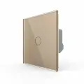 Выключатель сенсорный одноклавишный, 1 пост, цвет золотой LIVOLO ORIGINAL