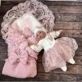 Комплект на выписку из роддома Timofei Kids для девочки розового цвета