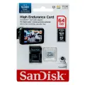 Карта памяти SanDisk High Endurance microSDXC Class 10 64GB 64GB Белый