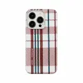 Чехол PITAKA MagEZ Case 4 для iPhone 15 Pro 6.1, принт красно/белые линии (Red, white and blue lines)
