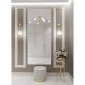 Зеркало в алюминиевой раме настенное ONE MIRROR 200х90 см. Белое