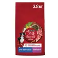 Сухой корм Purina ONE для взрослых собак средних и крупных пород с ягненком и рисом, 3,8 кг