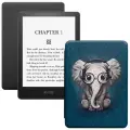 Электронная книга Amazon Kindle PaperWhite 2021 16Gb black Ad-Supported с обложкой ReaderONE PaperWhite 2021 Elephant