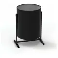 Урна уличная титан, УРТ-25, цилиндрический бак 25 литров, черная