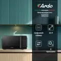 Микроволновая печь Ardo MNZ20-EB2, 20 л. цифровой таймер с электронным управлением, поворотным столом 24,5 см 700 Вт