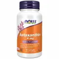 Астаксантин 4мг NOW Astaxanthin, 90 мягких капсул, Антиоксидант для зрения, сердца и кожи