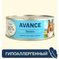 AVANCE holistic Консервы для собак и щенков с лососем, Natural&Healthy Salmon, Влажный корм, 12шт. x100г
