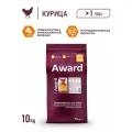 Сухой корм AWARD Urinary для взрослых кошек для профилактики мочекаменной болезни с курицей с добавлением клюквы, цикория и рыбьего жира 10кг