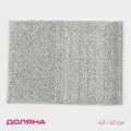 Коврик Доляна Points , 43 61 см, серый