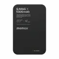 Внешний магнитный аккумулятор с беспроводной зарядкой Momax Q.MAG X Ultra Slim 8.3 mm, 5000 mAh, Qi 15W / PD20W, Black