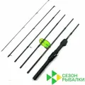 Спиннинг Travel Сезон Рыбалки Black Adder BA566NANOUL-S-H10 1.68м 0.3-0.8гр, 6-и частный travel