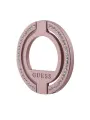 Guess кольцо-держатель MagSafe Metal Ring stand Diamond Rhinestones Pink
