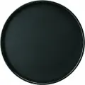 Поднос прорезиненный круглый Prohotel 405х405х25мм, полипропилен, черный