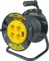 Удлинитель силовой на пластиковой катушке Navigator 93 901 NPE-R с выключателем, 4 розетки, 30м, б/зазем, IP20