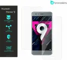 Защитная бронированная пленка на экран и заднюю панель Honor 9 (Глянцевая)