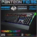 Проводная механическая игровая клавиатура PANTEON T10 BS (LED,HUANO Black,104+14 кл.,USB) черная